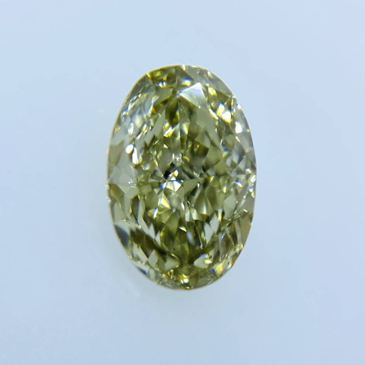 特別セーフ カメレオン！FANCY GRAYISH GREEN YELLOW 0.461ct OV