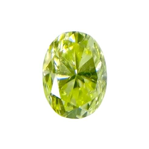 ダイヤモンド FANCY INTENSE YELLOW GREEN 0.089ct OV/RT1089/CGL