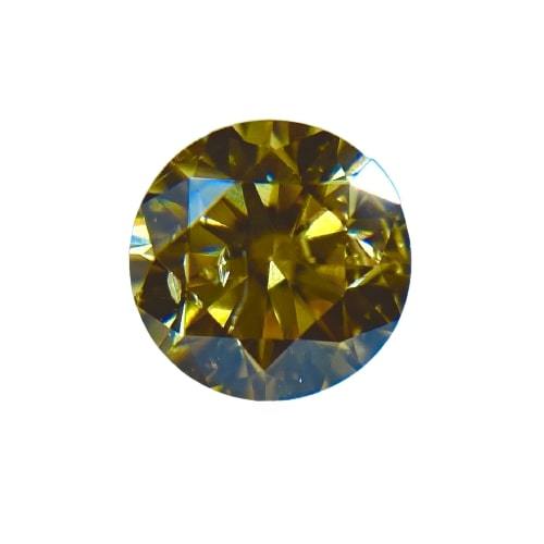 【一部予約販売中】 FANCY INTENSE RD/RT1173/CGL 0.140ct YELLOW ORANGY ダイヤモンド