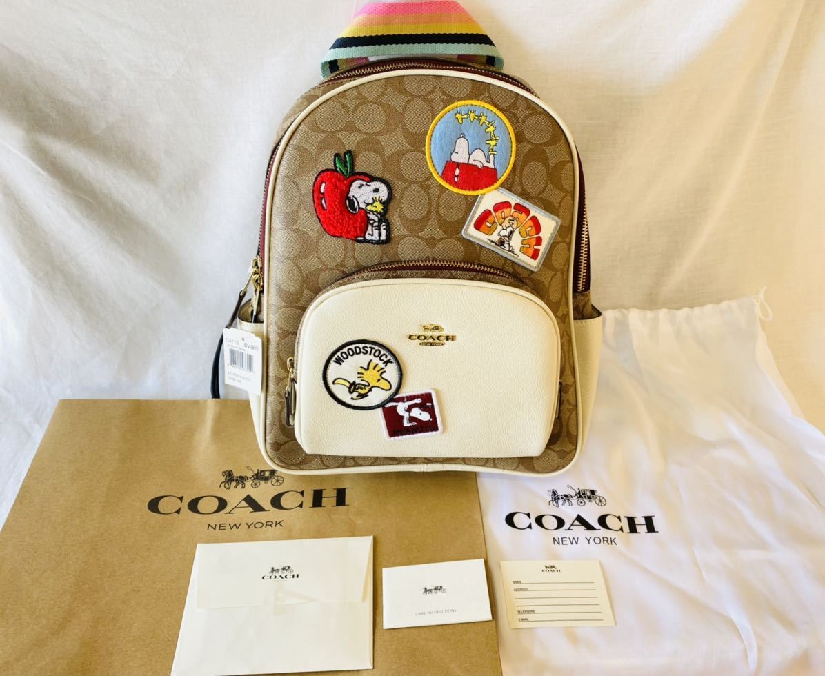 ヤフオク! - 新品未使用 COACH コーチ スヌーピー コラボ リュッ...