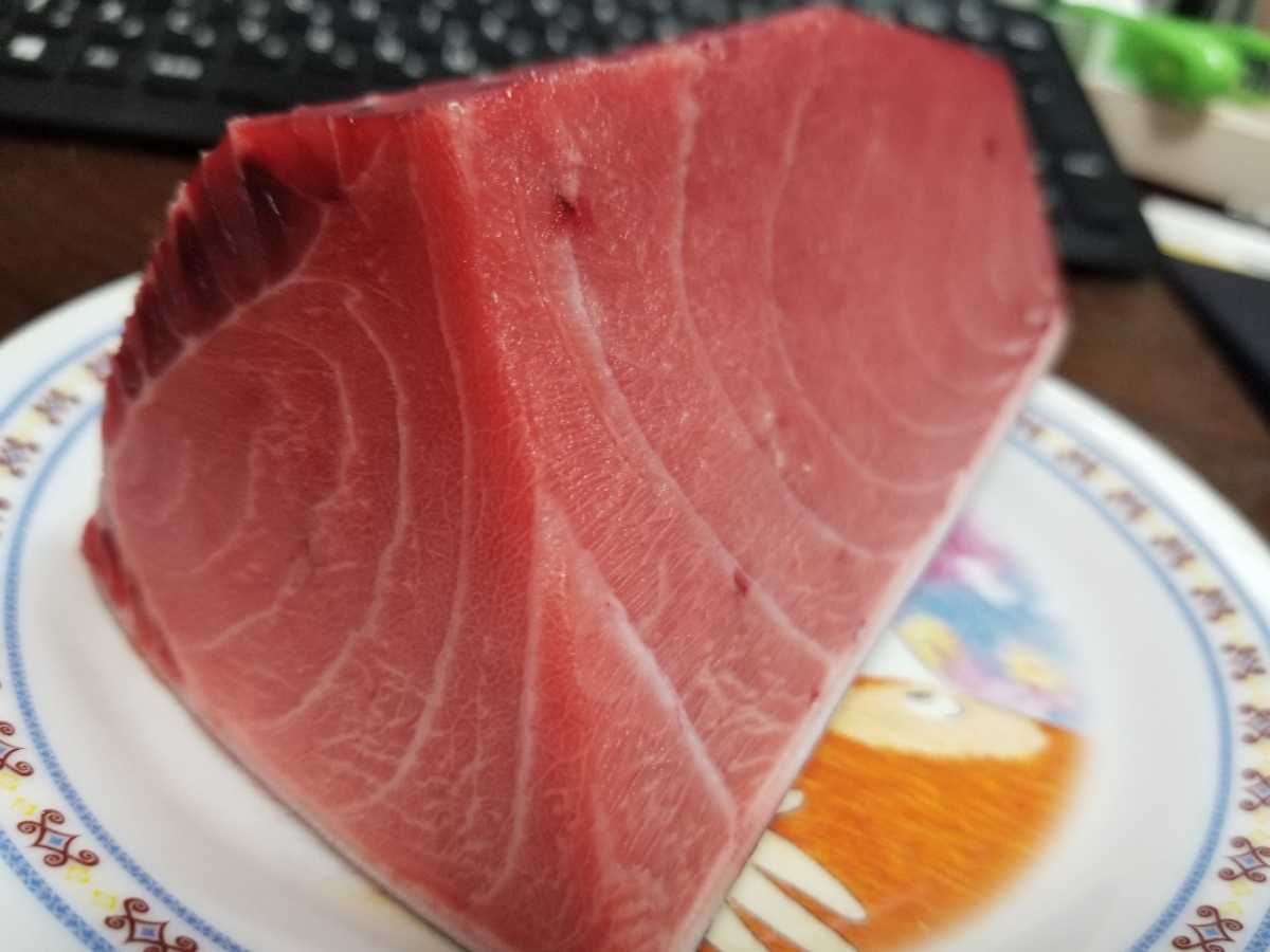 天然本マグロ背からわ柵、訳あり品です_画像9