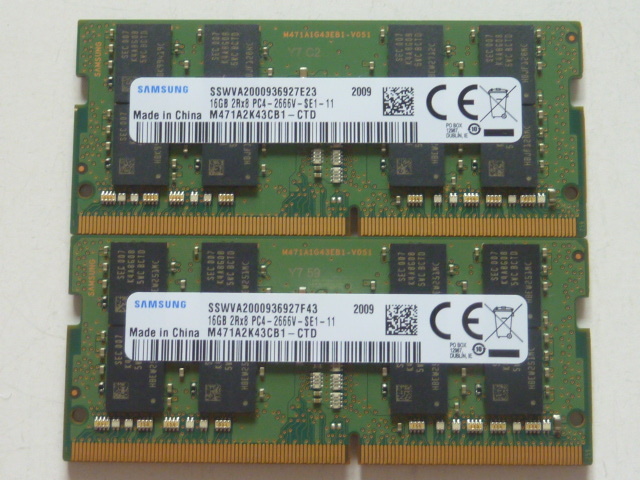 Samsung製 DDR4 ノートPC用メモリー 32GB | www.jarussi.com.br