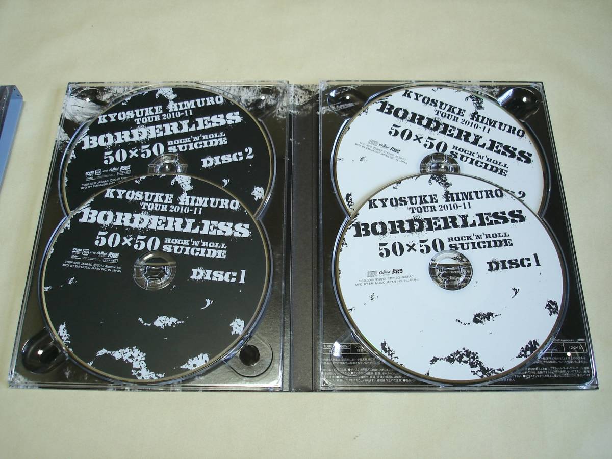 KYOSUKE HIMURO 氷室京介 BORDERLESS ５０×５０ TOUR 2010-11 2CD+2DVD 