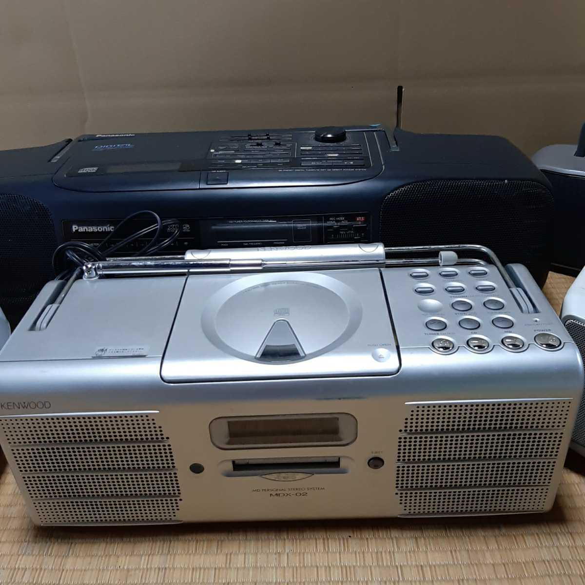 ラジカセ 5台まとめ 東芝 Panasonic SANYO KENWOOD Victor オーディオ CD MD カセット 動作未確認 ジャンク品_画像3