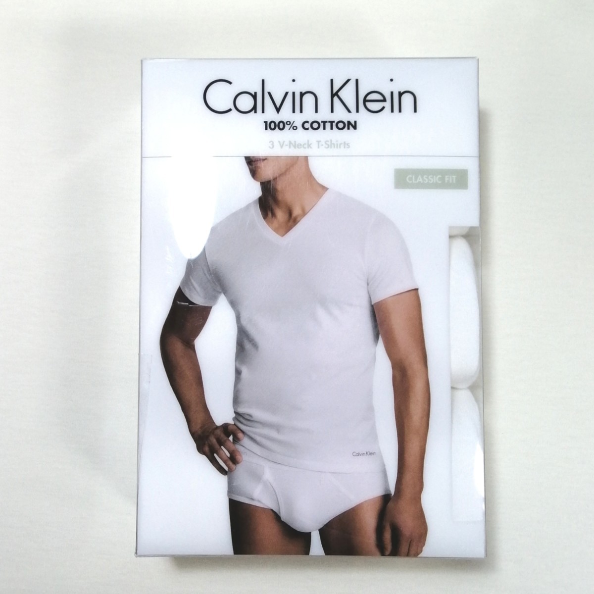 【海外Sサイズ 3枚】Calvin Klein Vネック T-shirt 半袖 カルバン・クライン Tシャツ カルバンクライン