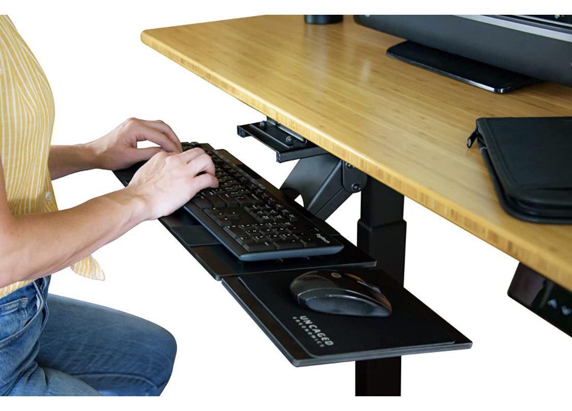 素敵な KT1 エルゴノミック マウスパッド付 キーボードトレイ