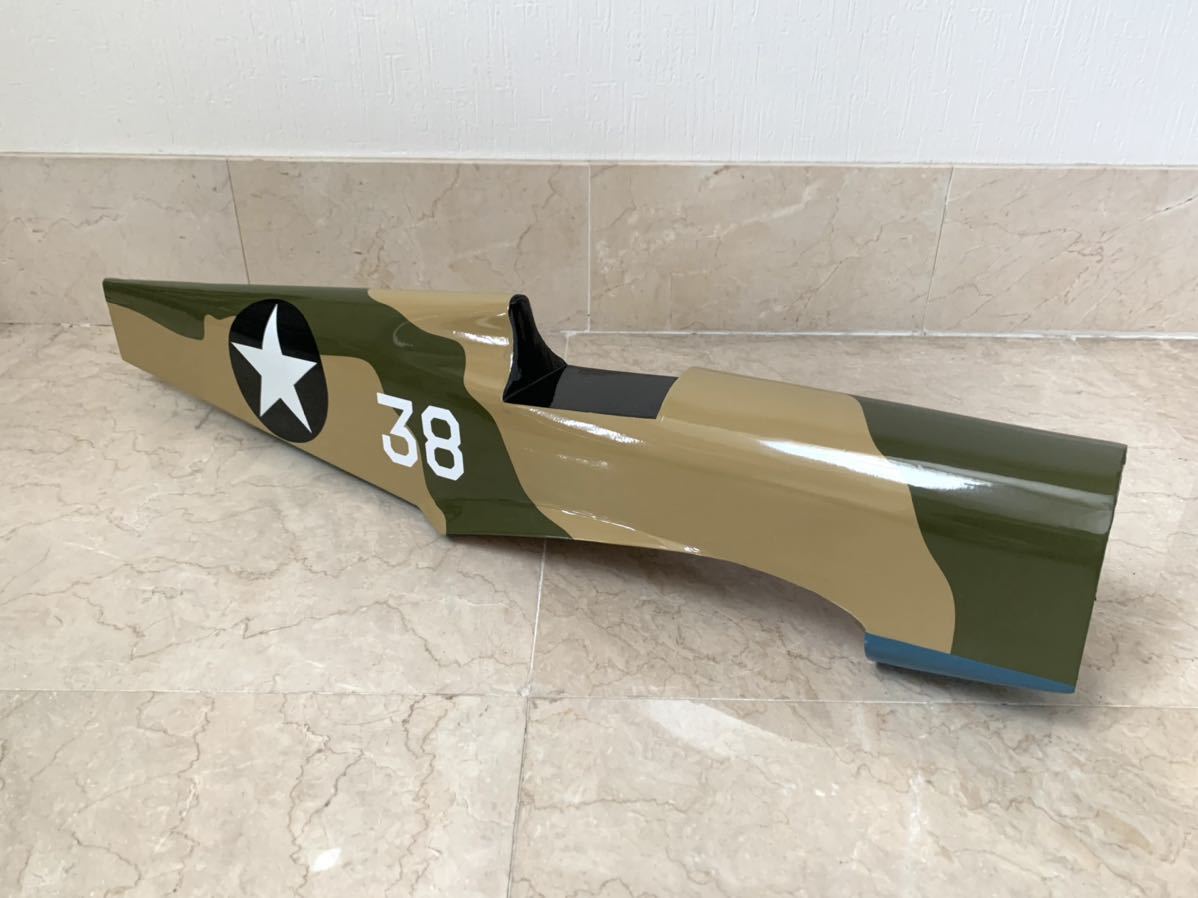 ボディ パーツ ホビーラジコン 飛行機 木製 全長約90ｃｍ 京商 カーチス ？_画像1