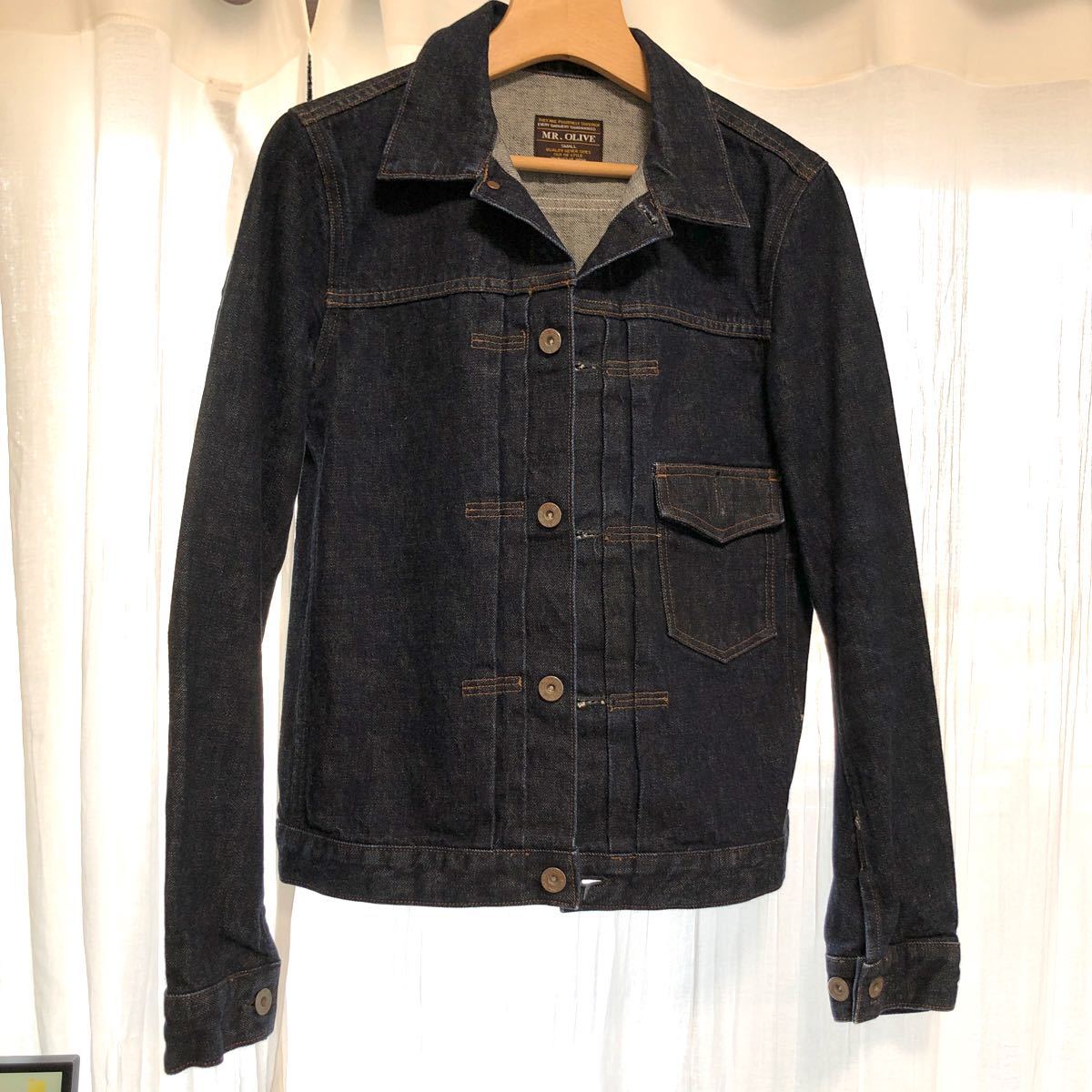 お中元 ミスターオリーブのヴィンテージ加工デニムジャケット MR.OLIVE