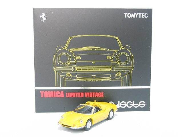 ディーノ 246 GTS（黄）LV【トミーテック社1/64ミニカー】【トミカの時】_画像3