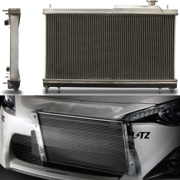 2022高い素材 RACING BLITZ RADIATOR 07/10～09/2 MT用 STI Type-ZSレーシングラジエターGRBインプレッサWRX  ラジエーター