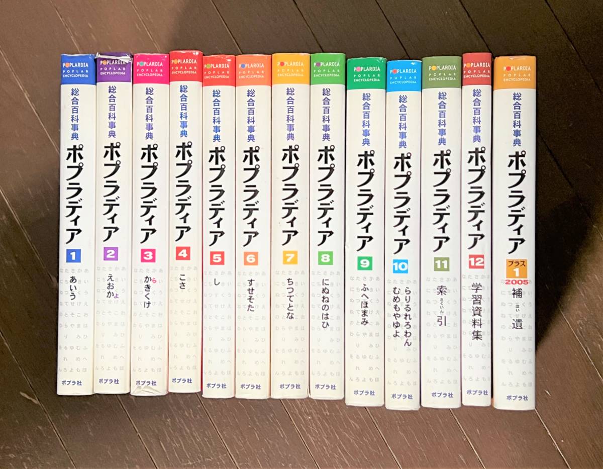 ポプラ社 総合百科事典 ポプラディア 全12巻セット＋プラス１補遺（全13冊）［初版第３刷 2004年９月20日発行］_画像2