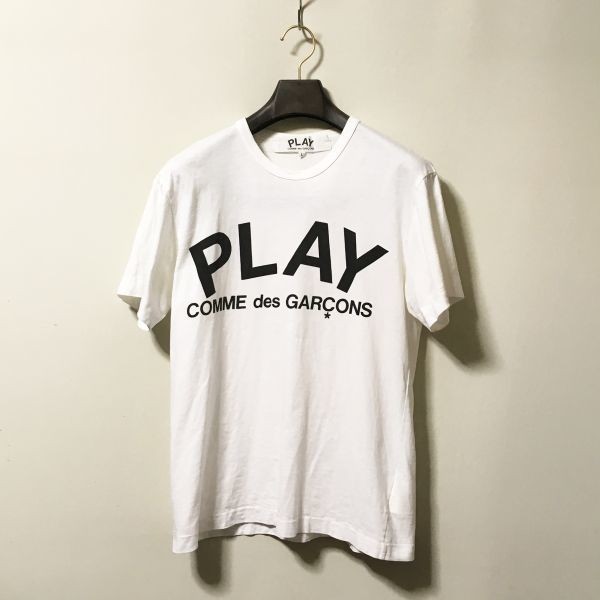 #COMME des GARCONS｜コム・デ・ギャルソン オールドPLAYTeeシャツ ホワイトカラー sizeL(小さめです)