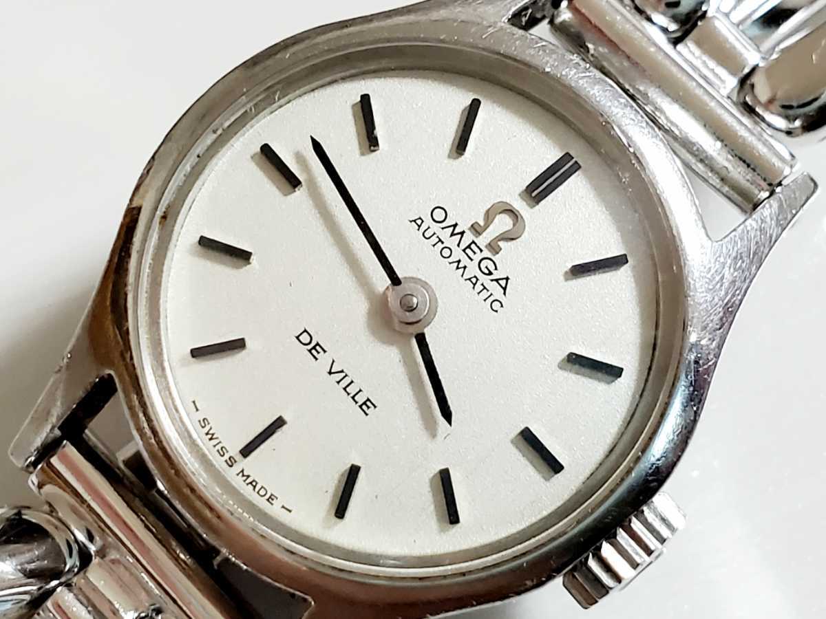スペシャルオファ デビル VILLE DE オメガ OMEGA AUTOMATIC ブレスレット風 高級機械式腕時計 デビル