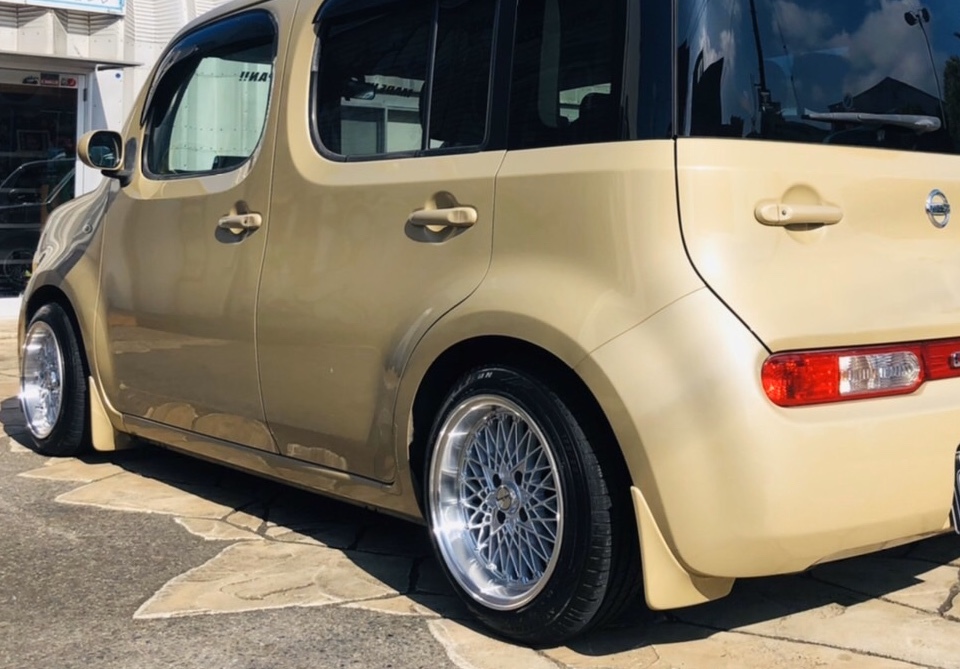旧車系デザインメッシュホイール 15×8J・+20・ PCD100 4本セット 深