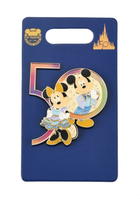 ** Disney * world * resort 50 anniversary commemoration товары Mickey & minnie значок 