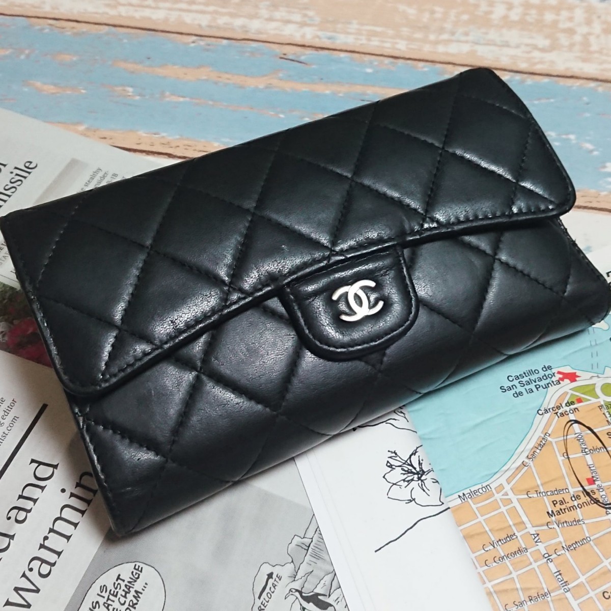 本日特価】 】正規品 専用商品 【 良品☆シャネル 長財布 マトラッセ