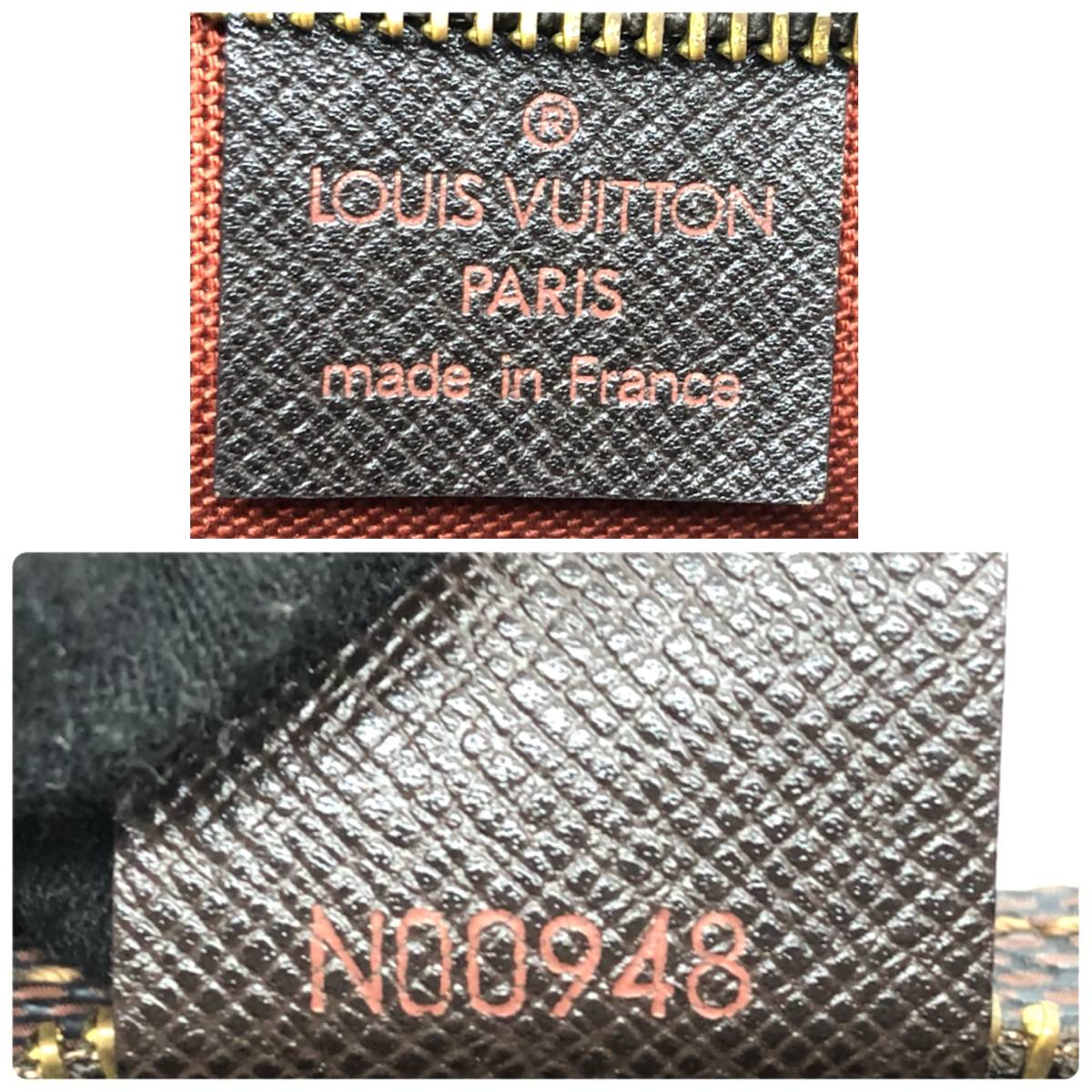 LOUIS VUITTON ルイヴィトン★ハンドバッグ N51982 トゥルースメイクアップ ダミエキャンバス エベヌ レディース NO0948 バッグ ダミエ_画像10