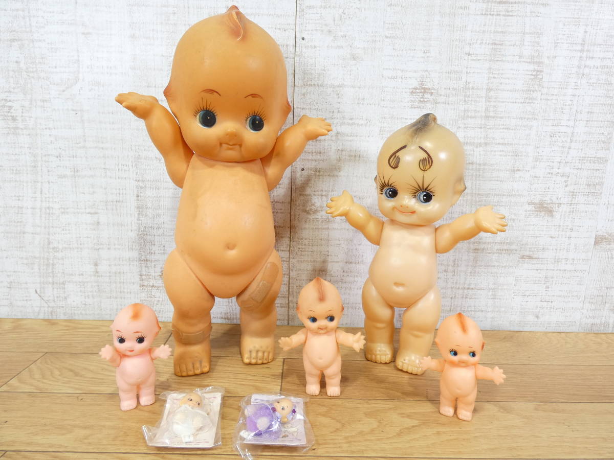 ◎ジャンク キューピー人形 7体セット まとめて サイズいろいろ 約40cm(大)/30cm(中)/12cm(小)/10cm(ミニ)/5cm(未開封) ＠100(6372-②/2)_画像1