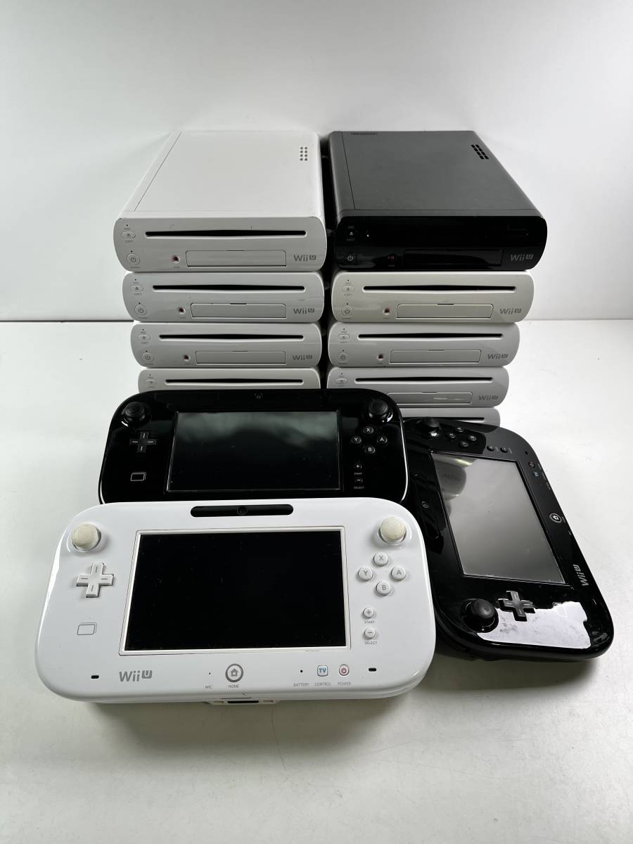 Nintendo Wii U 本体 10台 ゲームパッド 5台 まとめ 任天堂 ウィーユー 
