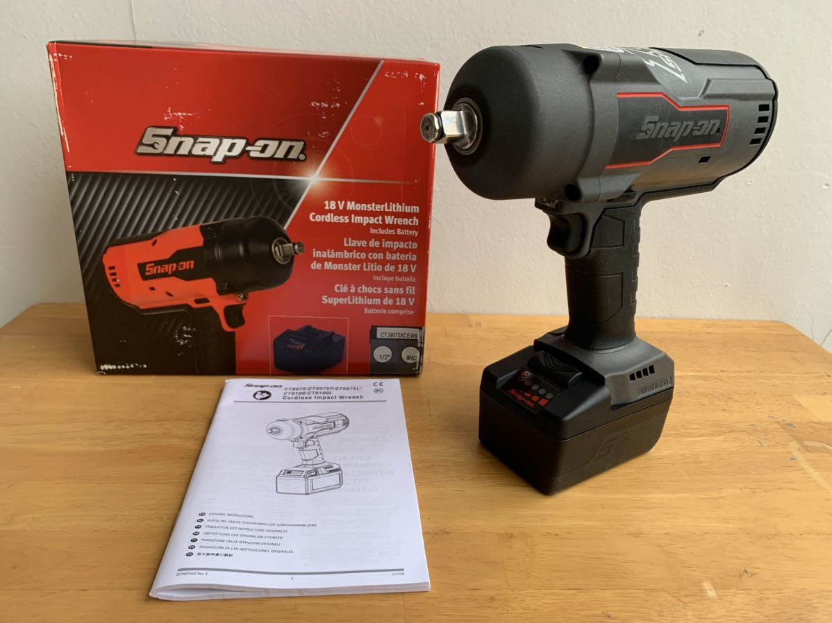 未使用】 Snap-on コードレスインパクトドライバー CTJ9075-