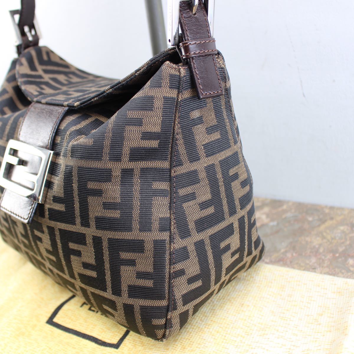 FENDI ZUCCA PATTERNED SEMI SHOULDER BAG MADE IN ITALY/フェンディ