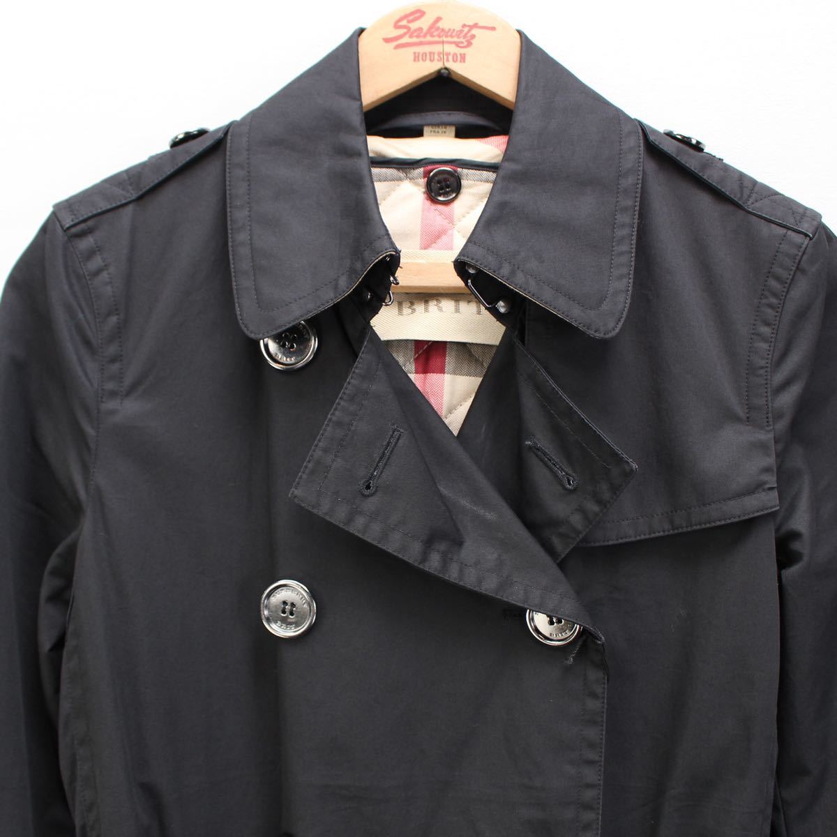 BURBERRY BRIT TRENCH COAT WITH QUILTING LINER MADE IN CHINA/バーバリーブリットキルティングライナー付トレンチコート_画像7