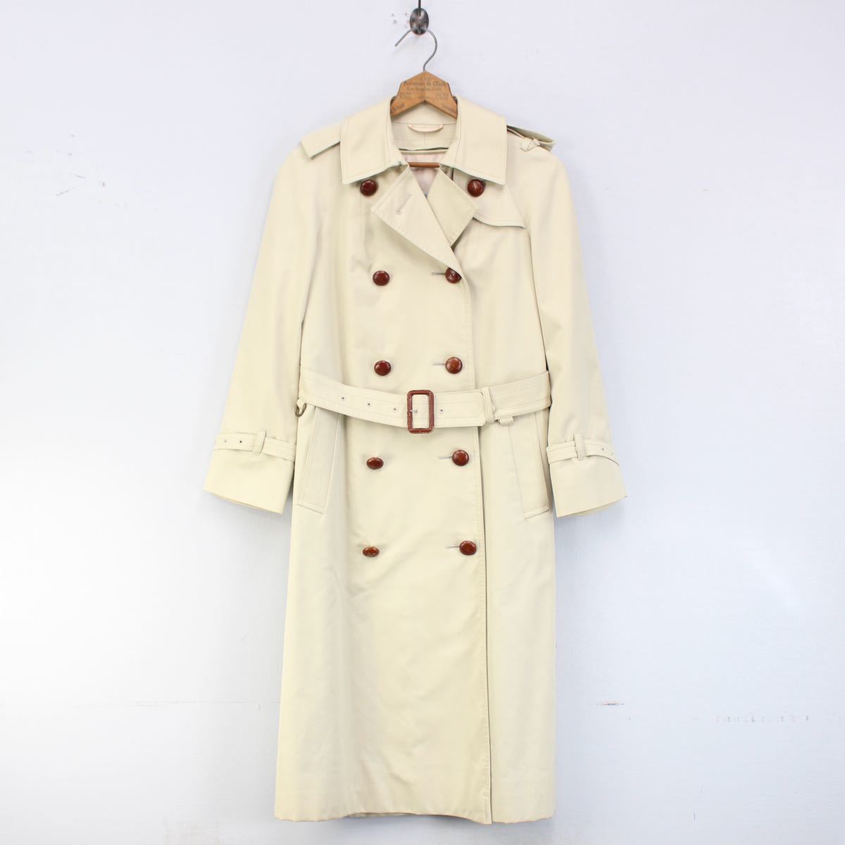 Aquascutum LONG TRENCH COAT WITH WOOL LINER MADE IN ENGLAND/アクア