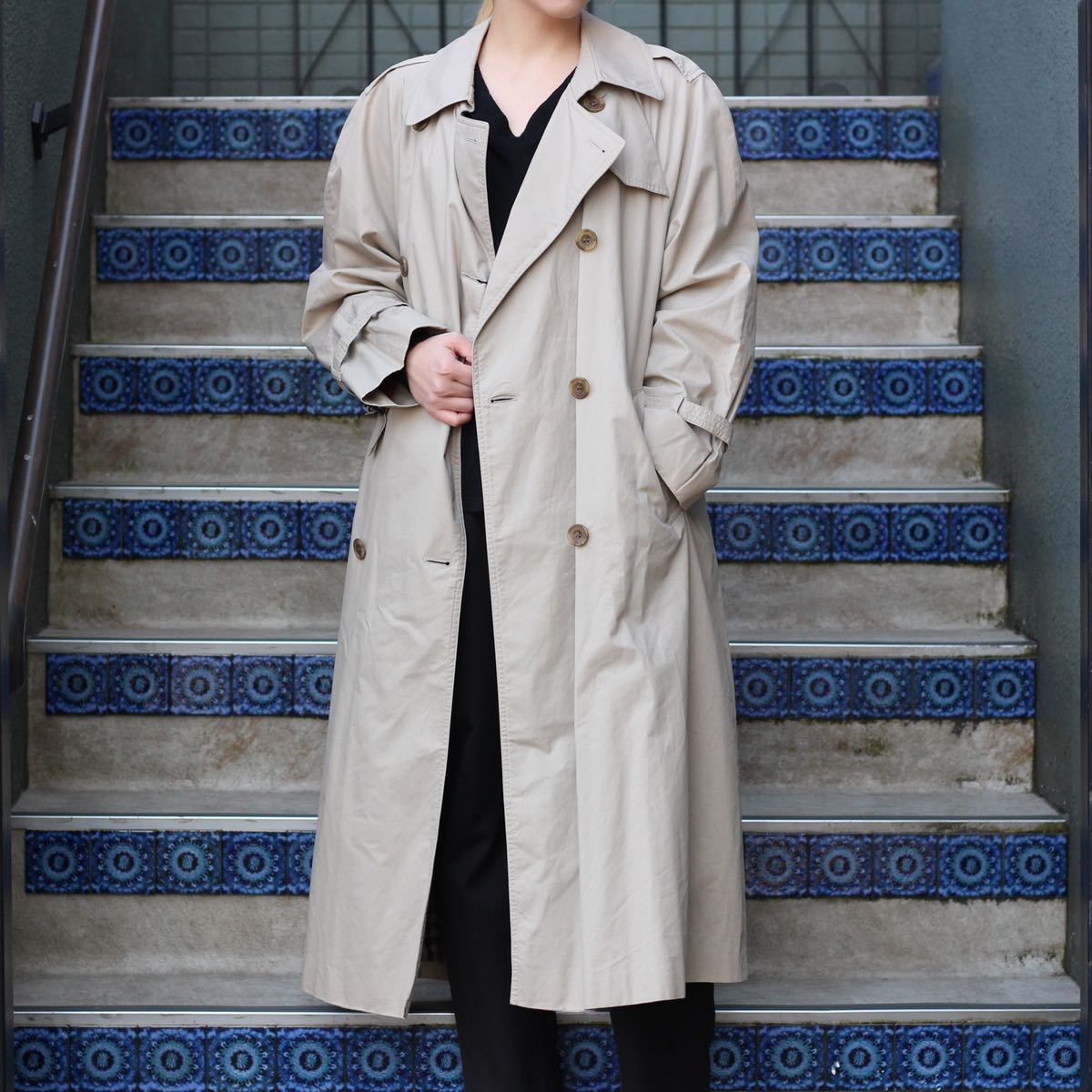 2022激安通販 Aquascutum COTTON TRENCH COAT MADE IN ENGLAND/アクア