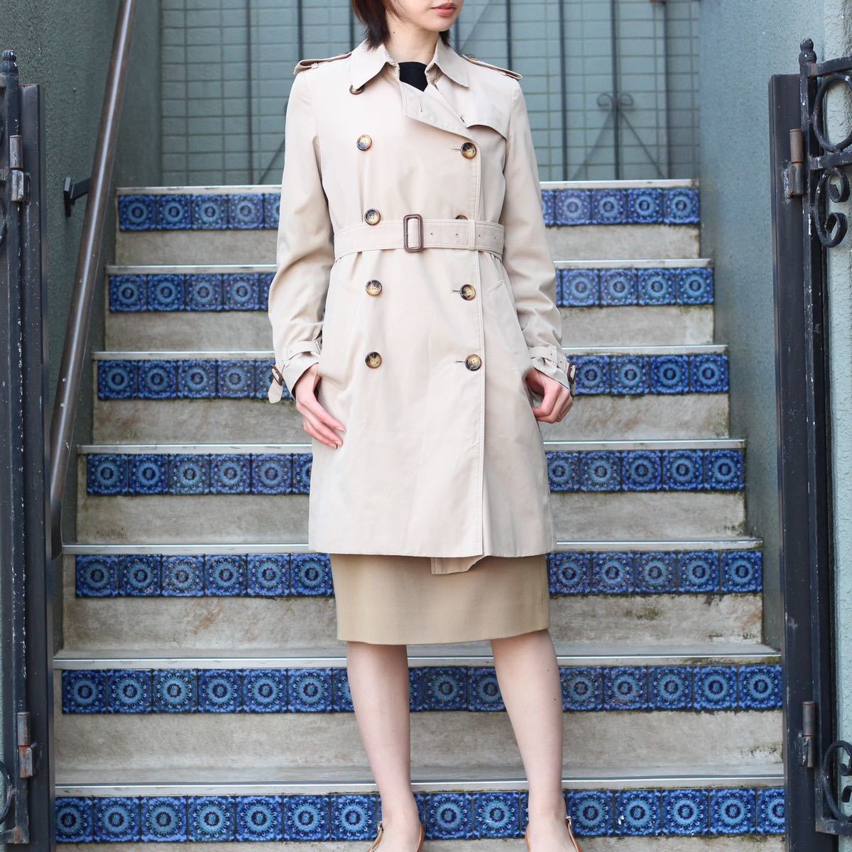 BURBERRY LONDON TRENCH COAT MADE IN ENGLAND/バーバリーロンドン