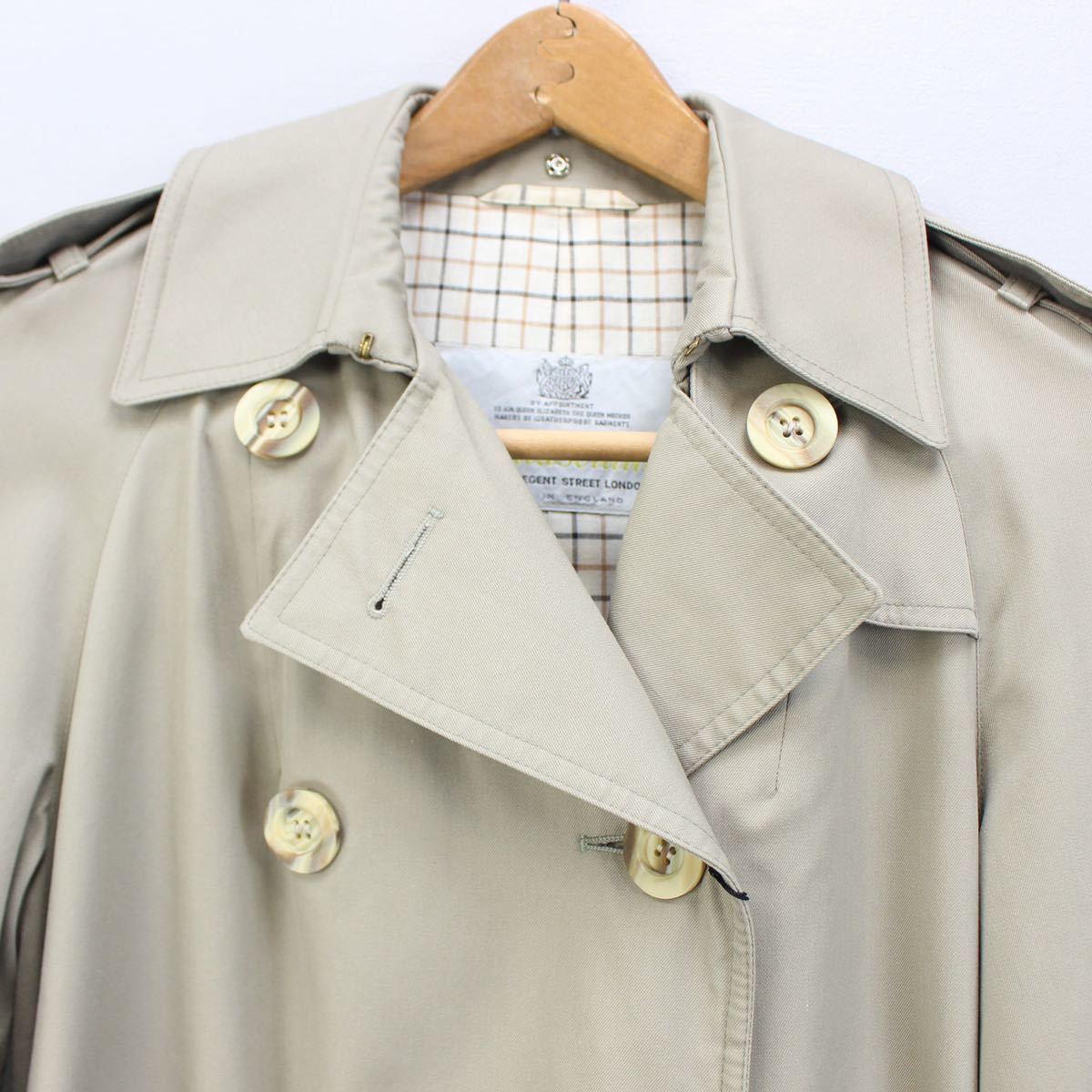 Aquascutum LONG TRENCH COAT MADE IN ENGLAND/アクアスキュータム