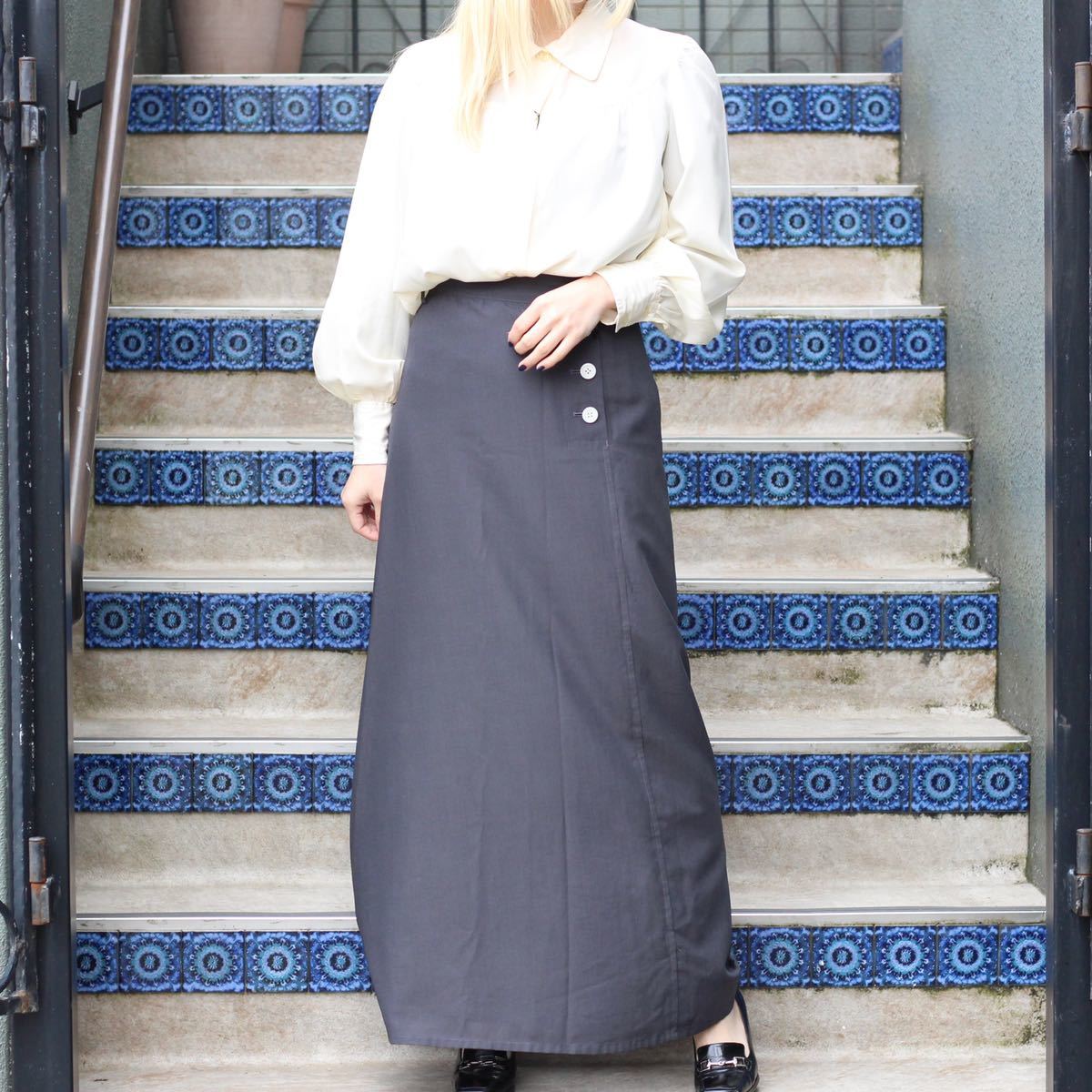 残りわずか】 YOHJI Y's YAMAMOTO SKIRT/ワイズヨウジヤマモトウール