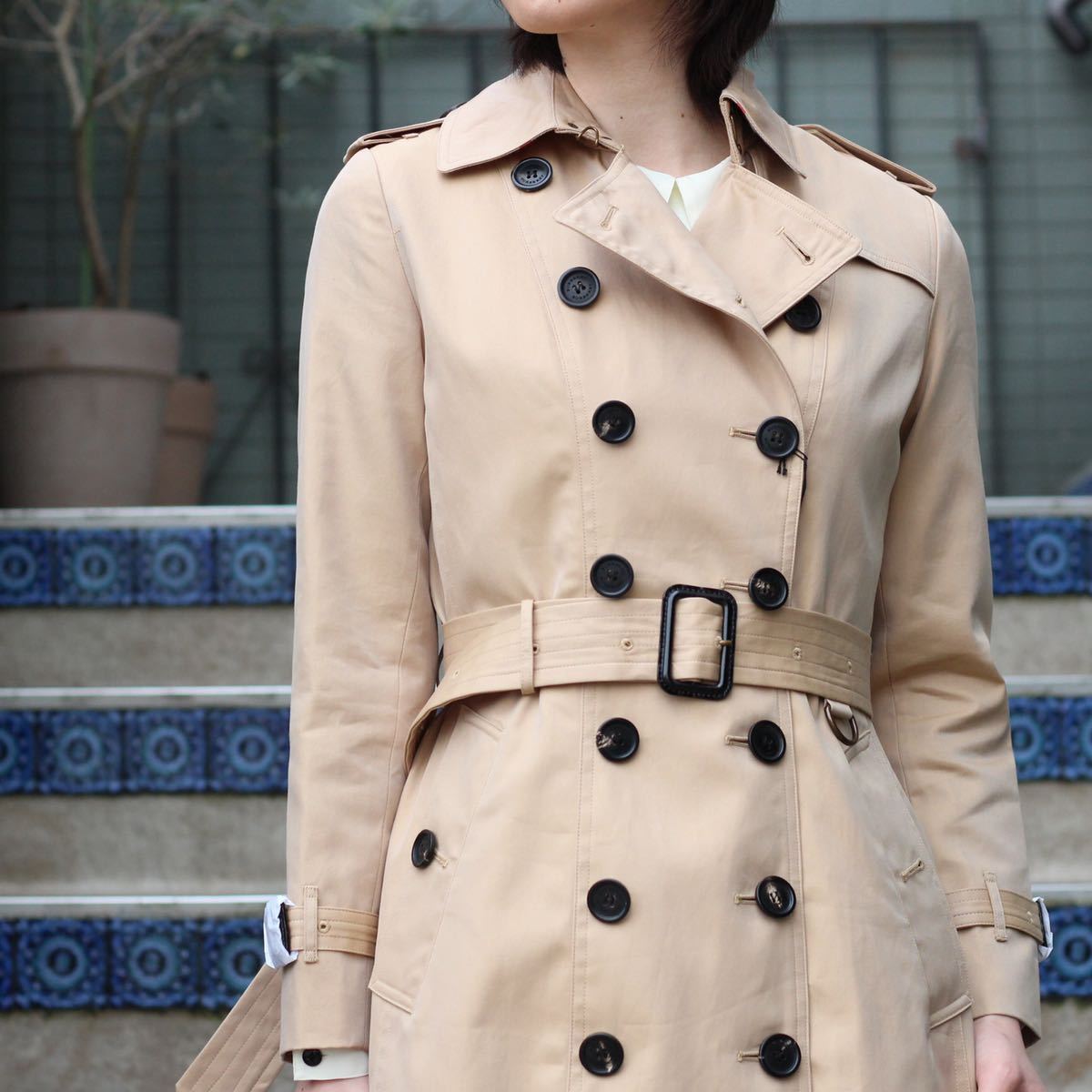 新品タグ付BURBERRY LONDON ENGLAND THE CHELSEA LONG TRENCH COATバーバリーロンドンイングランドザチェルシーロングトレンチコート