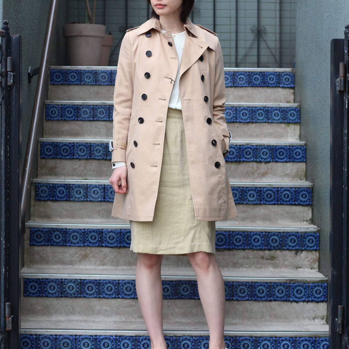 新品タグ付BURBERRY LONDON ENGLAND THE CHELSEA LONG TRENCH COATバーバリーロンドンイングランドザチェルシーロングトレンチコート