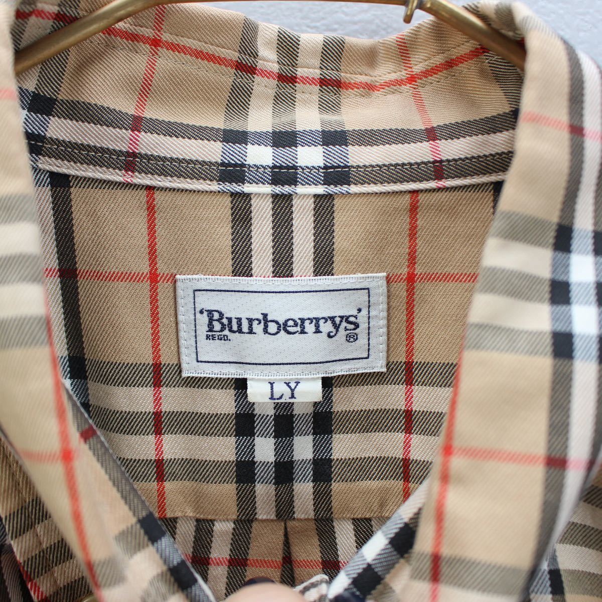 Burberrys CHECK PATTERNED LONG SLEEVE SHIRT MADE IN JAPAN