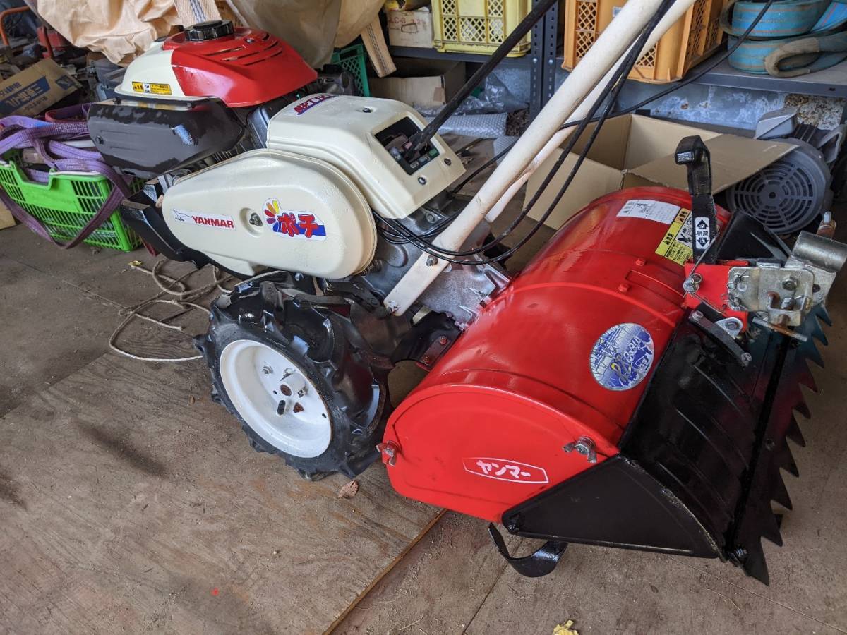 1円☆ヤンマー 管理機☆MRT50 一軸正逆ロータリー☆ポチ 耕運機☆動作