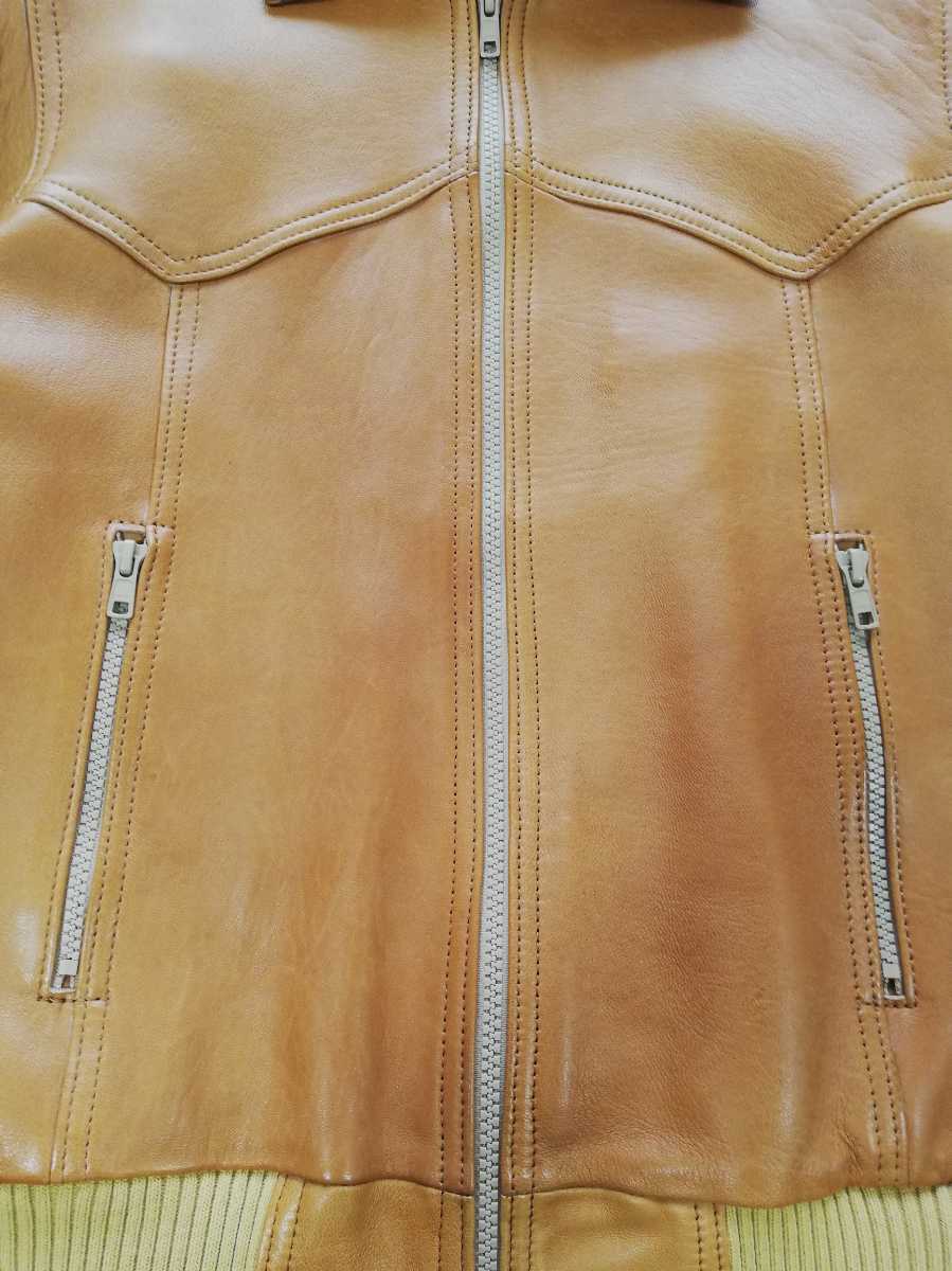 【定価140 400円】WACKO MARIA × STIE-lo ワコマリア × スティーロ TN×GP LEATHER JKT シープスキン レザージャケット 野口強 CAMEL M