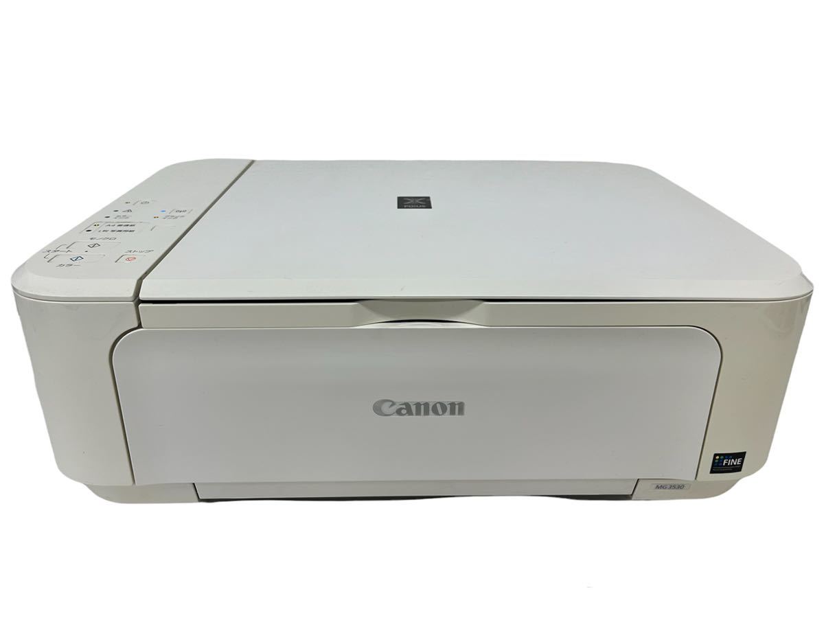 Canon キャノン PIXUS ピクサス インクジェットプリンター 複合機 コピー機 MG3530 ホワイト ♪_画像1