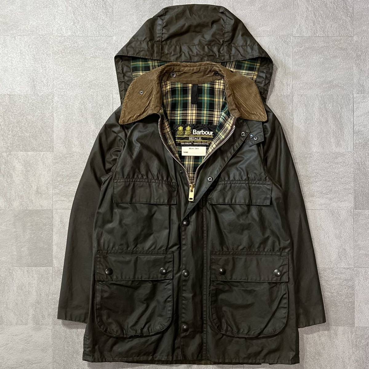 在庫処分・数量限定 Barbour Bedale 4 Pocket YKK棒ジップ