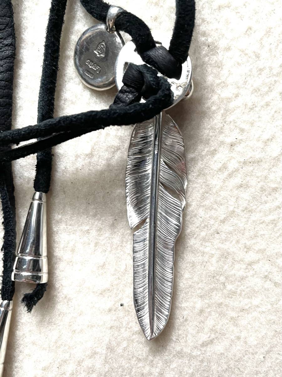 SHAFT SILVER WORKS フェザーネックレス-