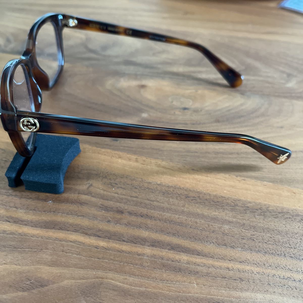 新品 Deuxieme Classe GUCCI グッチ スクエア ブラウン メガネ