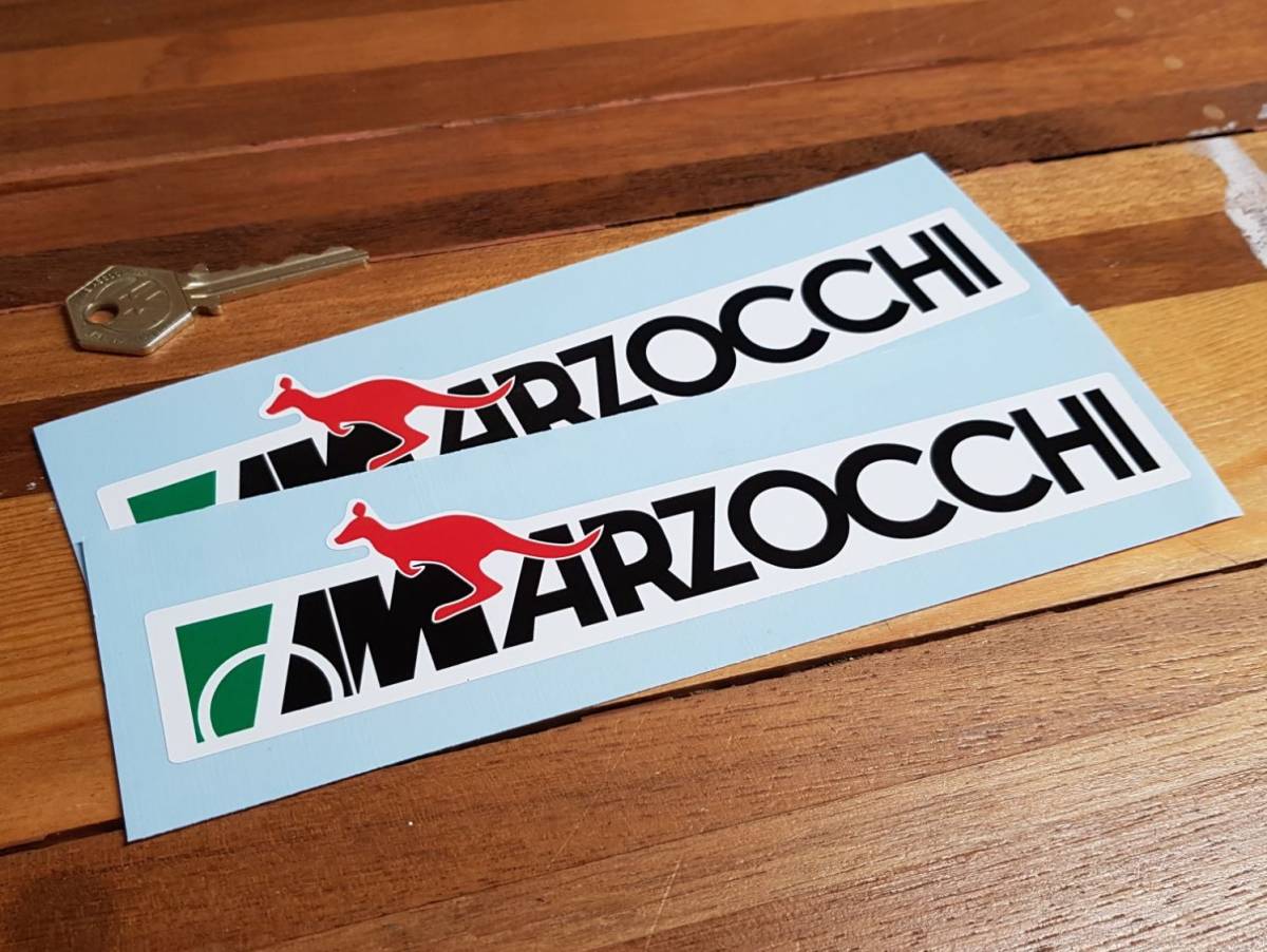 ◆送料無料◆ 海外 Marzocchi Kangaroo Style マルゾッキ 200mm 2枚セット ステッカー_画像1