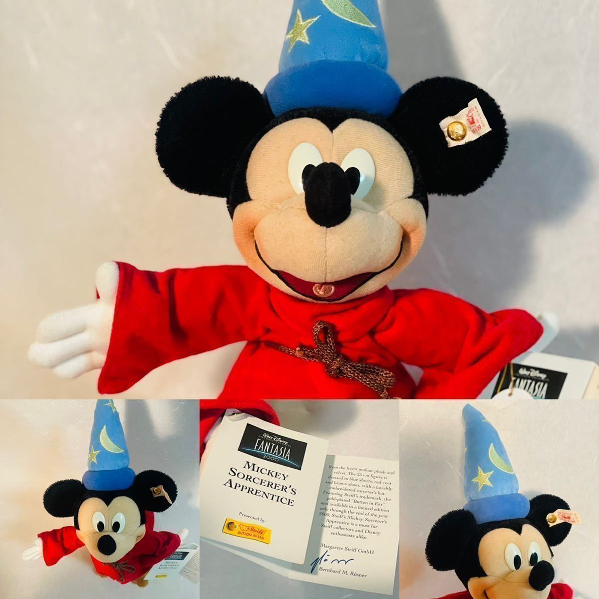 新作登場安い Steiffシュタイフ ミッキーマウス Sorcerer'sの通販 by