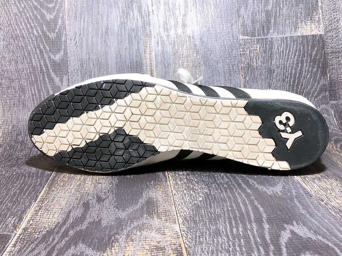 美品】Y-3 ワイスリー 上質 レザースニーカー 白 ヨウジヤマモト