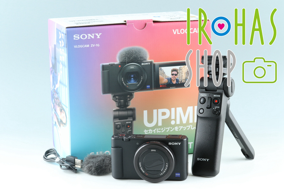 Sony Vlogcam ZV-1G Shooting Grip Kit With Box *JP Language Omly