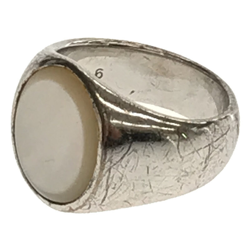 TOM WOOD / トムウッド | OVAL SILVER 925 ストーン オーバル ホワイト