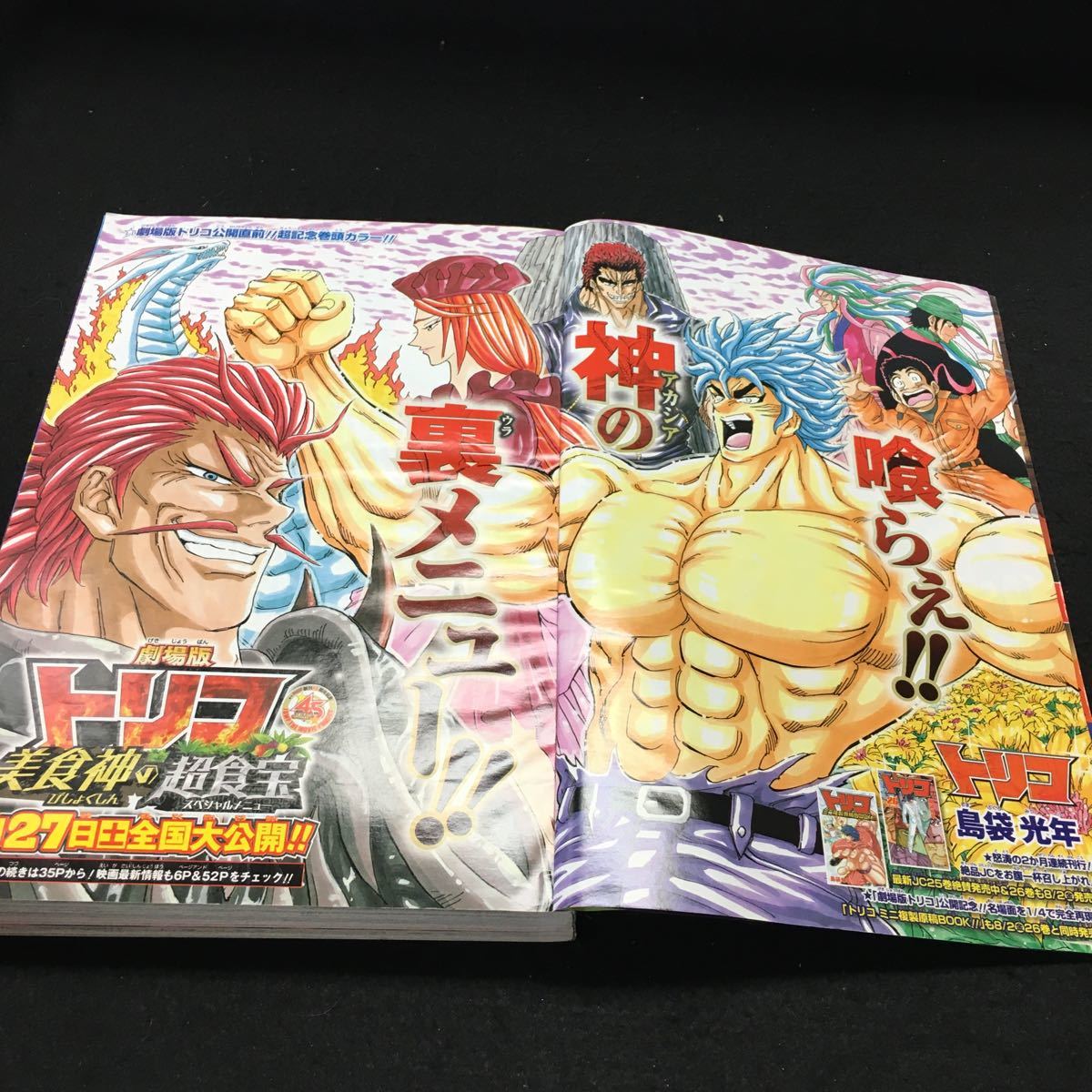 Y11-052 週刊少年ジャンプ 34号 巻頭カラー トリコ Cカラー Y11-052 週刊少年ジャンプ 34号 巻頭カラー トリコ Cカラー