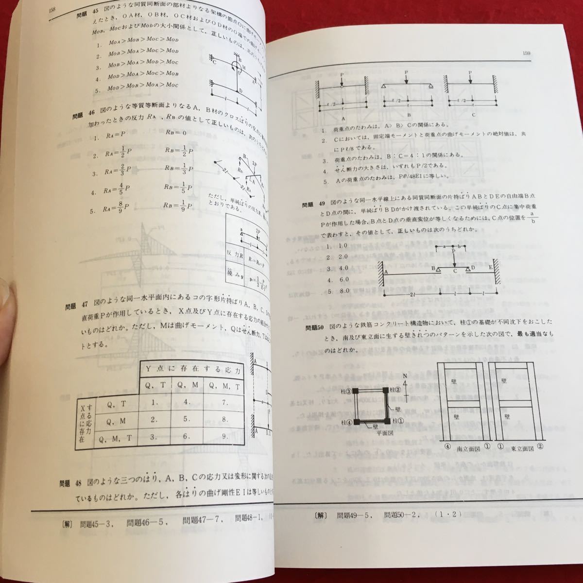 Y12-034 一級建築士試験対策問題集 No.56 建築資料研究社 日建学院 ゲンコツ学習シリーズ 塗りつぶし有り 非売品 昭和56年発行 改訂版_画像5