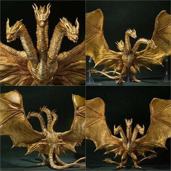 【新品未開封 国内正規品】 S.H.MonsterArts キングギドラ（2019）Special Color Ver.2 ゴジラシリーズ ゴジラ フィギュア_画像3