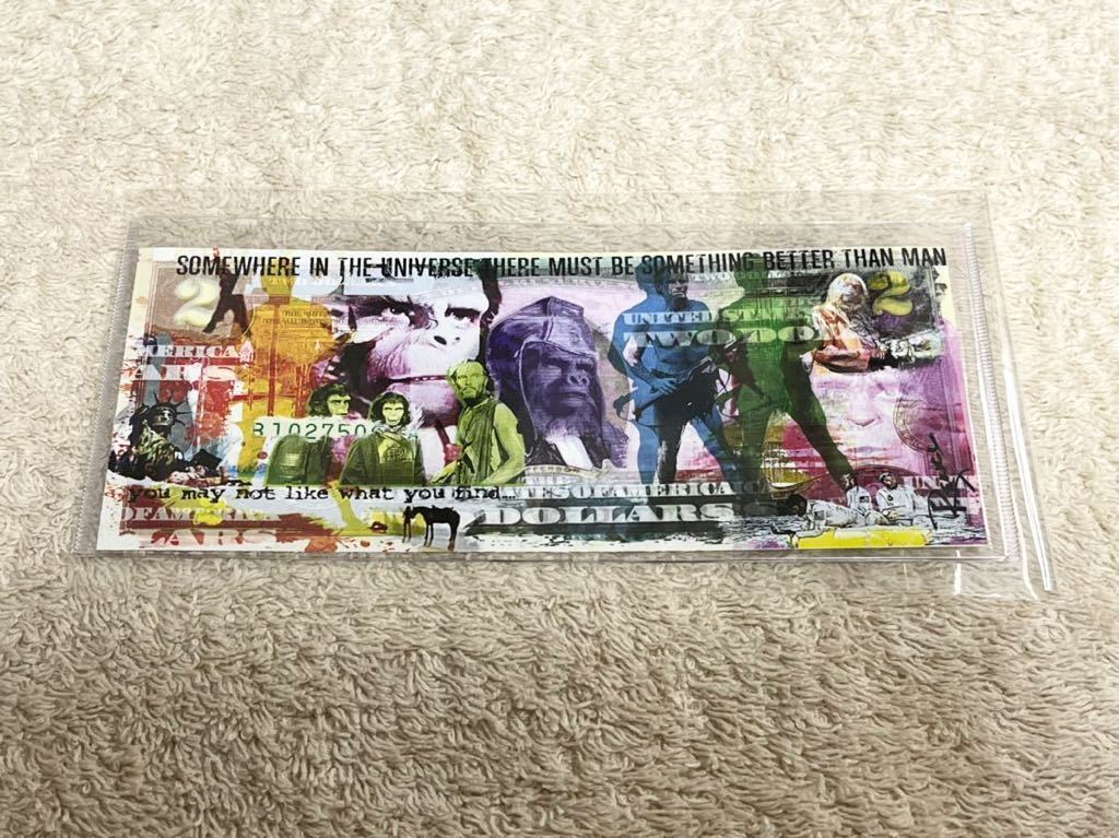 猿の惑星 2ドル札 Planet Of The Apes Apes 2 Bill Signed By Rency 美術品 売買されたオークション情報 Yahooの商品情報をアーカイブ公開 オークファン Aucfan Com