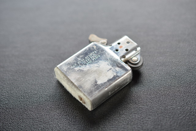 古いライター ZIPPO 槌目 シルバー？ 検索用語→Aレター100g10内オイルライタージッポー_画像9